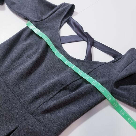 Club Monaco Gray Sheath Dress - Picture 5 of 9